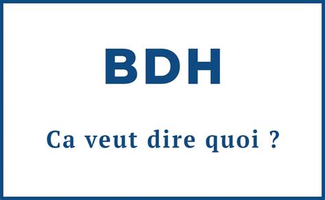 definition bdh